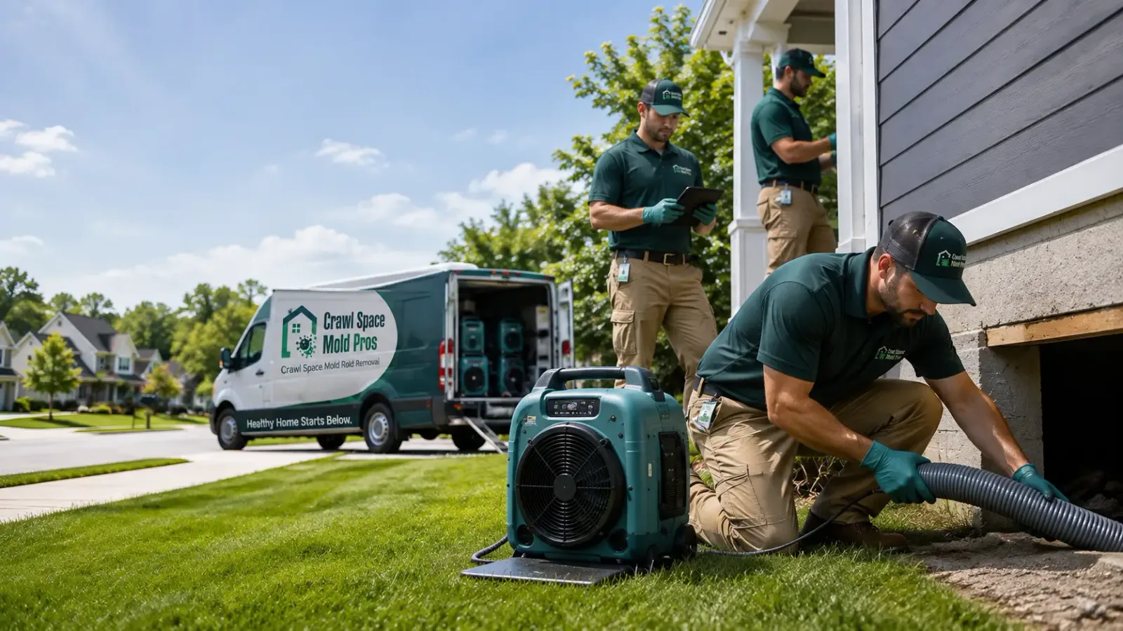 Crawl Space Mold Removal in Rock Valley, IA